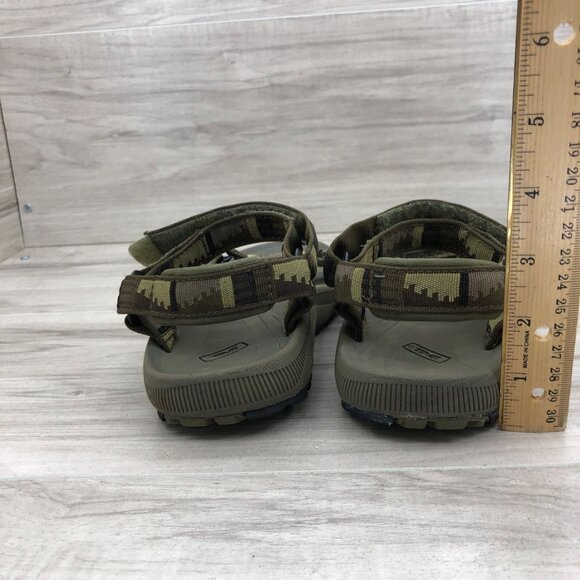 Teva Sandals Kids 2 Hurricane Green Hook and Loop Adjustable Strap Outdoor Shoes - Picture 9 of 11